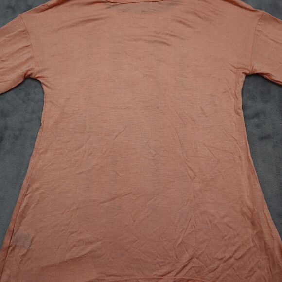 Full Tilt Shirt Womens XS Orange Round Neck Long Sleeve Arrow Design Top - Picture 13 of 16